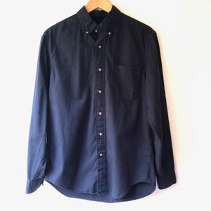 J. Crew Always Dark Blue Casual Button Down Shirt
